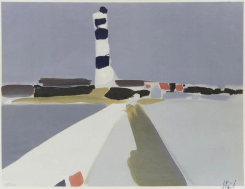 Nicolas de Staël, Le Phare reproduction peinte à la main