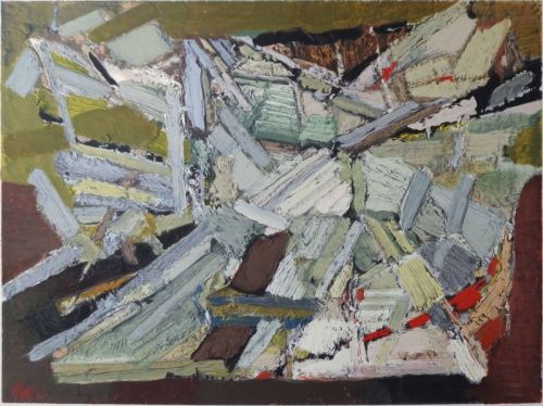 Nicolas De Stael Composition Abstraite 1953 reproduction peinte à la main