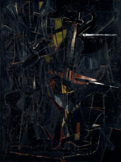 Nicolas De Stael Composition En Noir 1946 reproduction peinte à la main