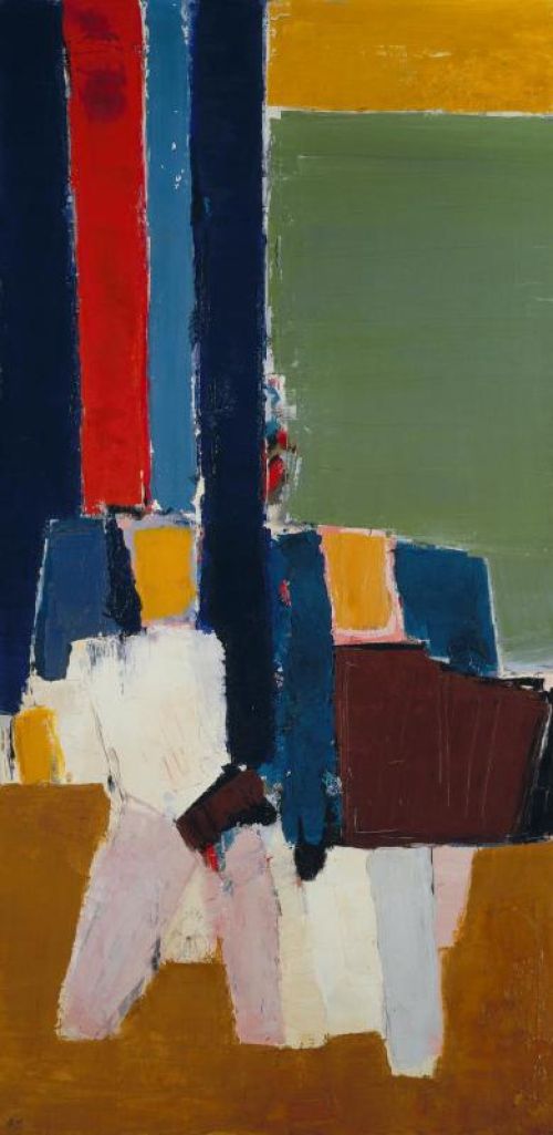 Nicolas De Stael Le Lavandou Version 2 - 1952 reproduction peinte à la main