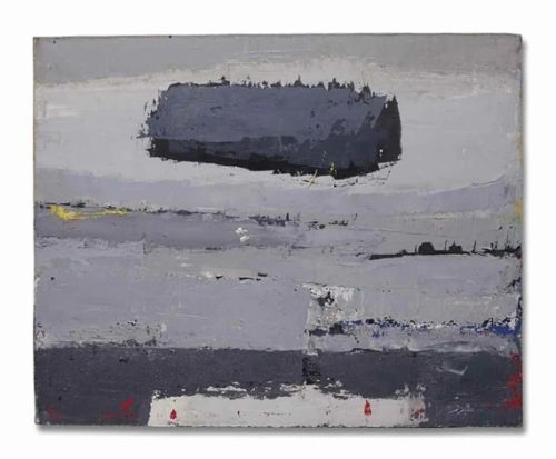 Nicolas De Stael Paysage Au Nuage reproduction peinte à la main