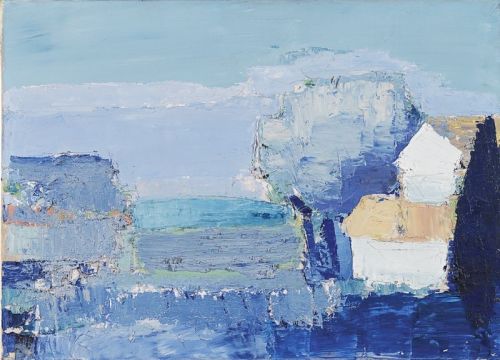Nicolas De Stael Paysage De Provence - 1953 reproduction peinte à la main