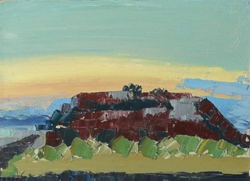 Nicolas De Stael Paysage De Provence - Grignan reproduction peinte à la main