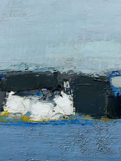 Nicolas De Stael Plage Paysage Version 2 reproduction peinte à la main